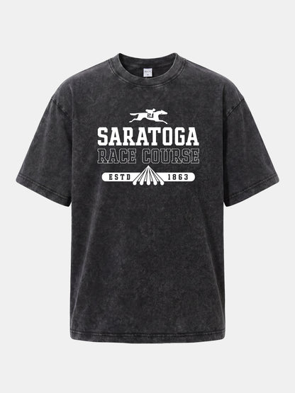 Saratoga 1863 Equestrian Heritage Mark Washed T-shirt