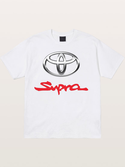 Toyota Supra Handwritten Logo Cotton T-shirt