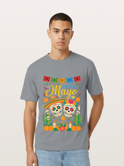 Cinco de Mayo Sugar Skull Fiesta Gildan T-shirt