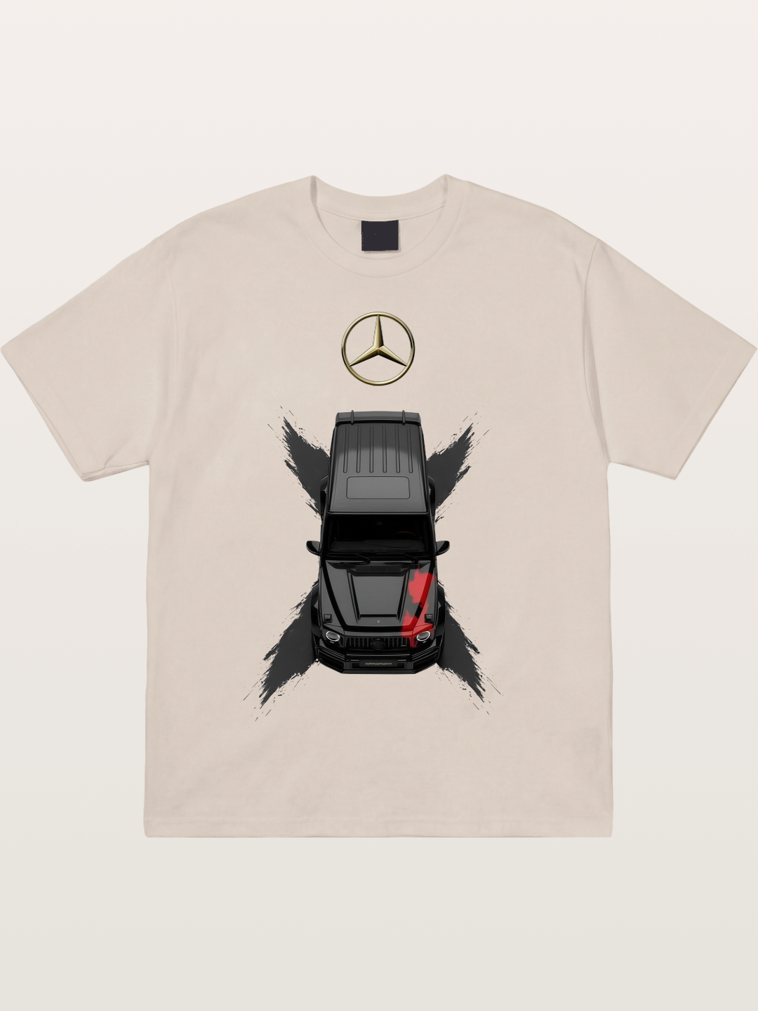 Mercedes Boxy Car Graphic Cotton T-shirt