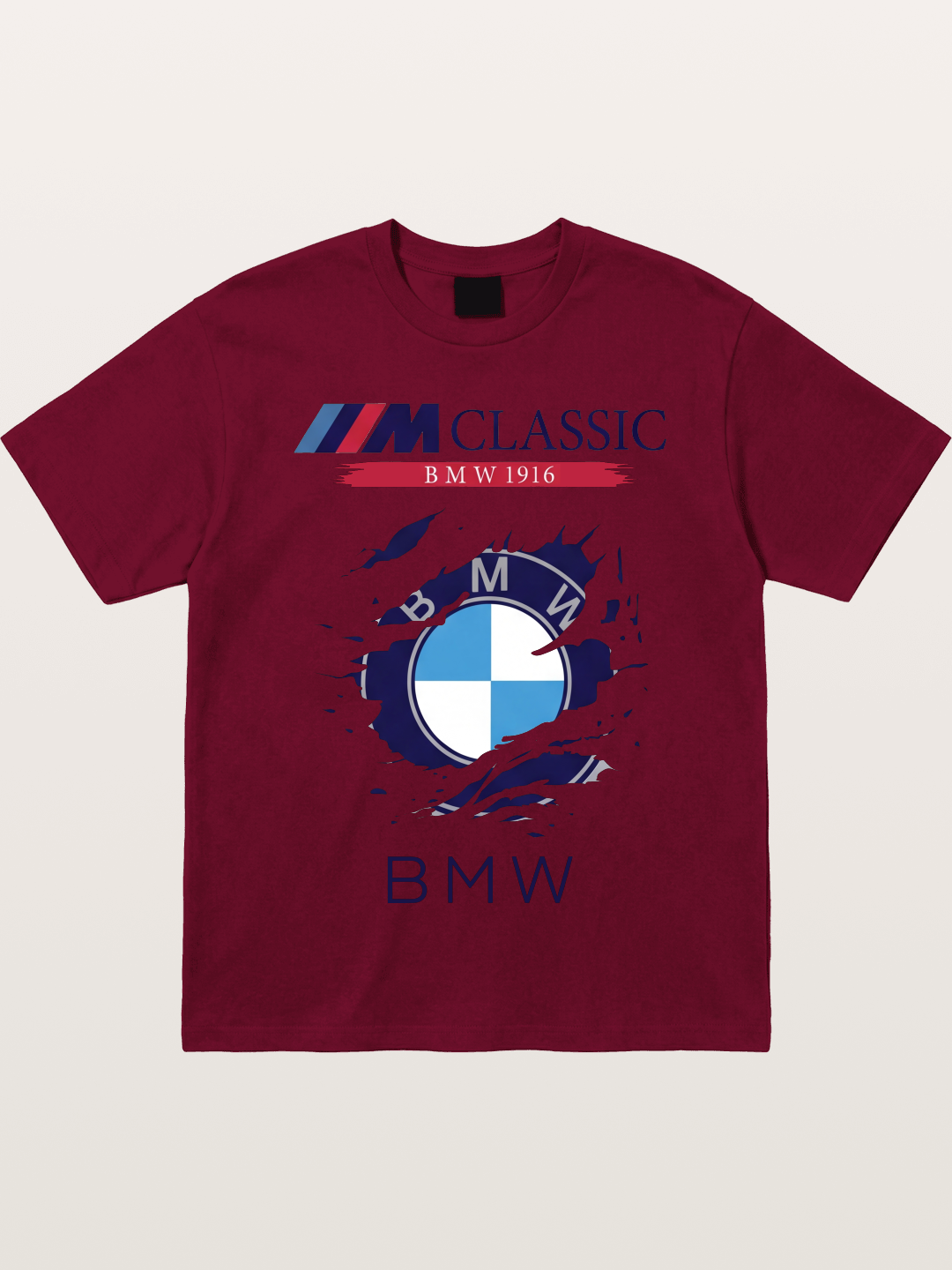 BMW M Colors Tear Effect Gildan T-shirt