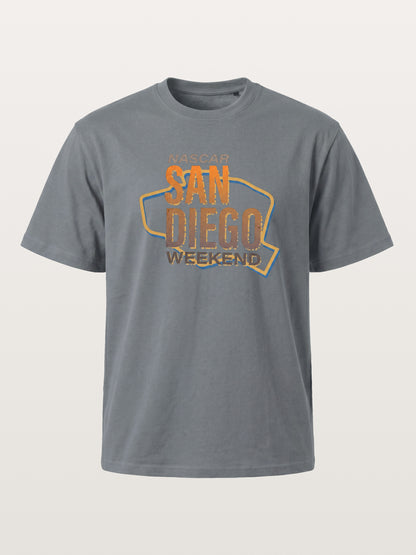 San Diego Weekend Vintage Typography Cotton T-shirt