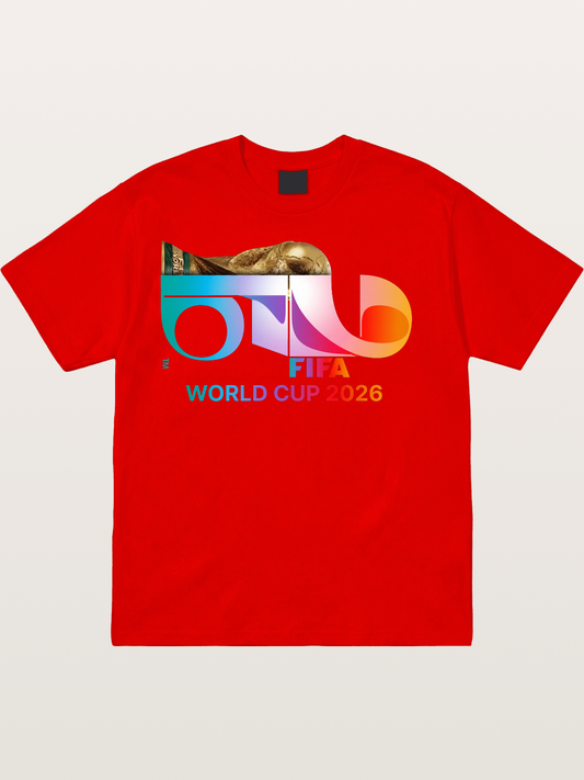 2026 FIFA World Cup Gradient Art Cotton T-shirt