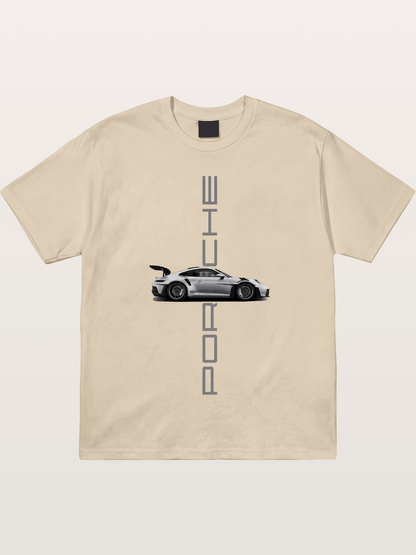 Porsche 911 Vertical Text Design Gildan T-shirt