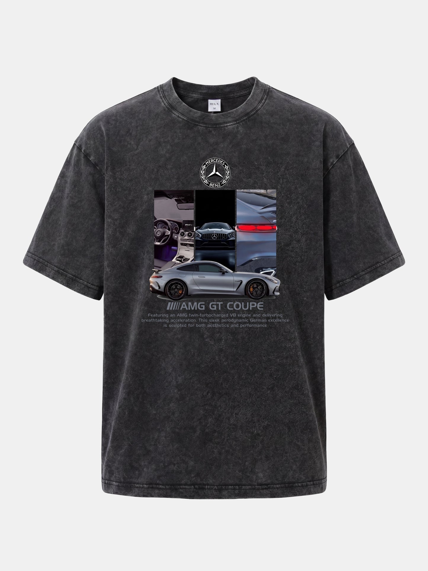 AMG GT Coupe Cabin And Exterior Mix Washed T-shirt