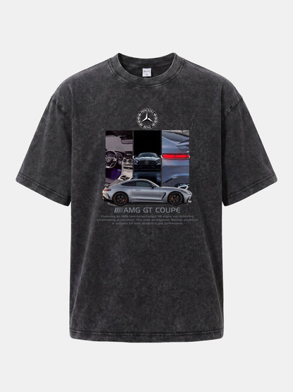 AMG GT Coupe Cabin And Exterior Mix Washed T-shirt
