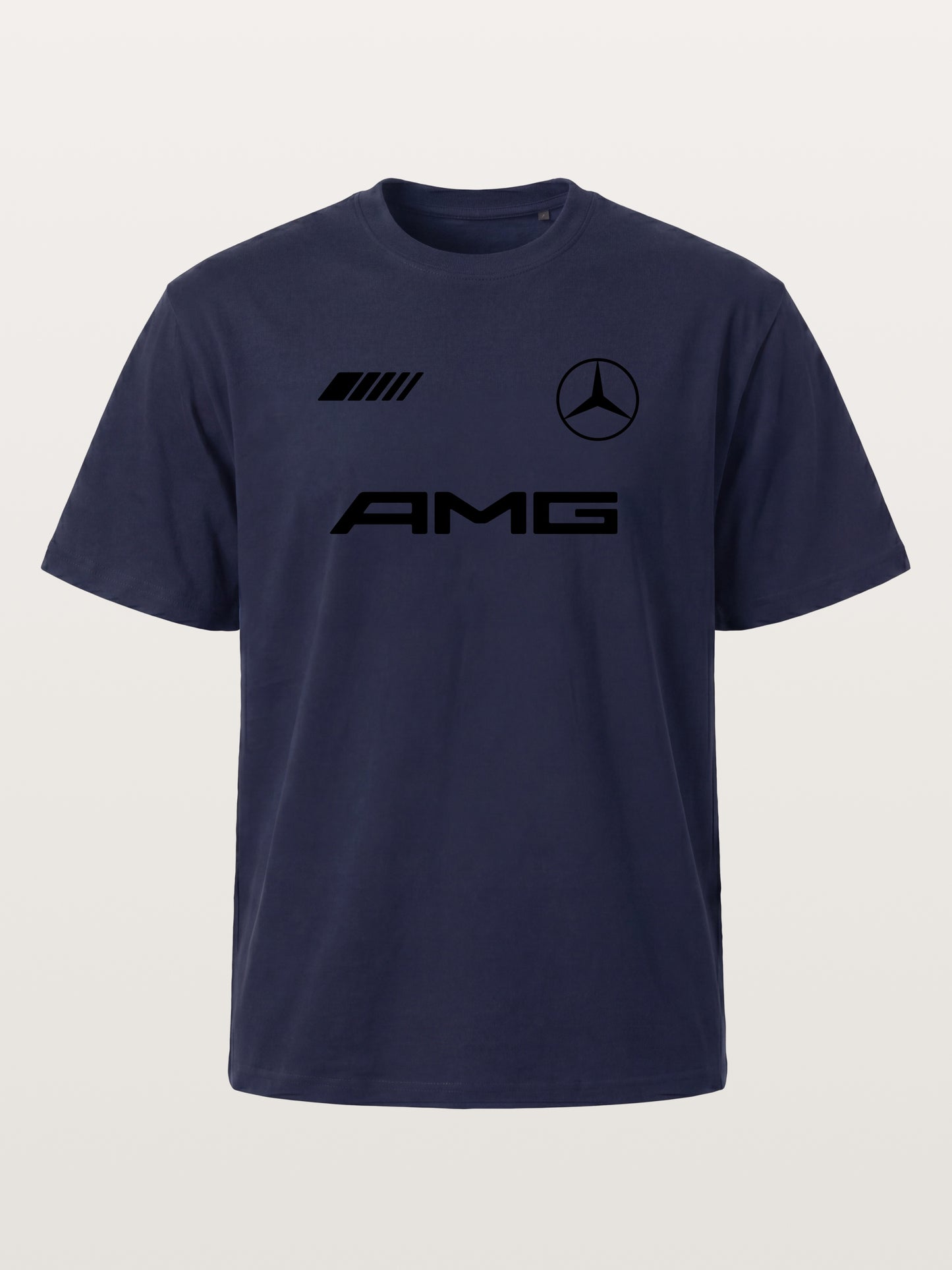 Bold Black AMG With Three Strip Mark Gildan T-shirt