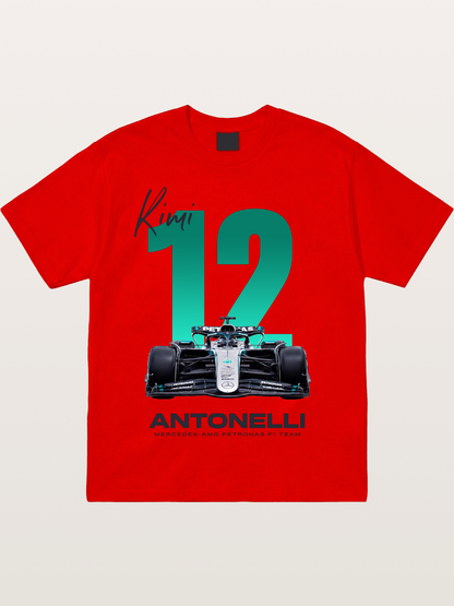 Kimi Antonelli Mercedes F1 12 Cotton T-shirt