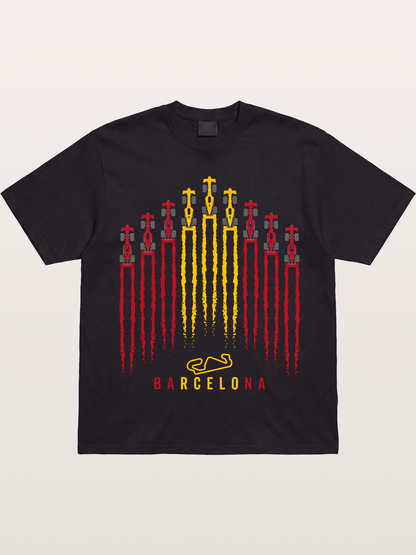 Barcelona GP Racing Column Streaks Gildan T-shirt