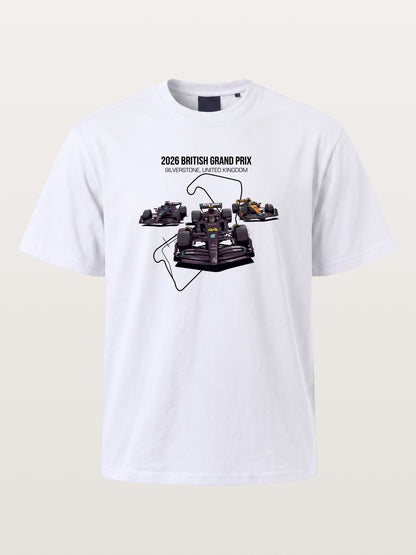 F1 Cars Silverstone Track Overlay Gildan T-shirt