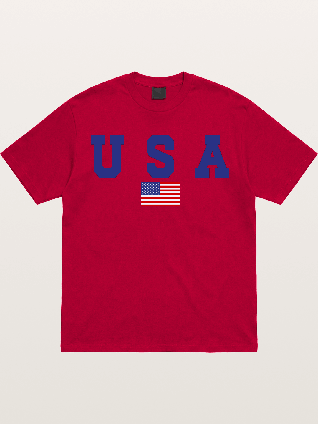 USA Letters With American Flag Gildan T-shirt