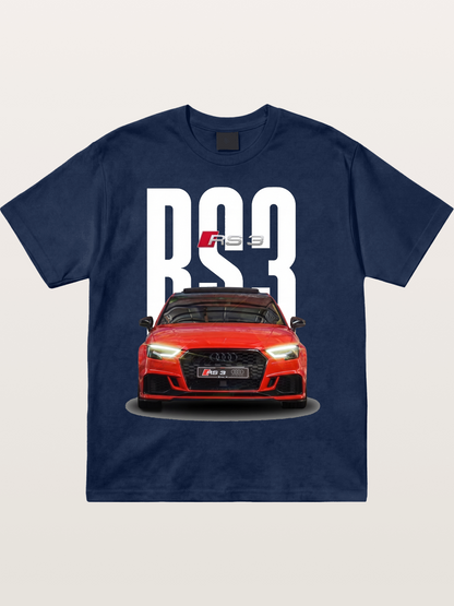 Audi RS3 Red Performance Sedan Cotton T-shirt