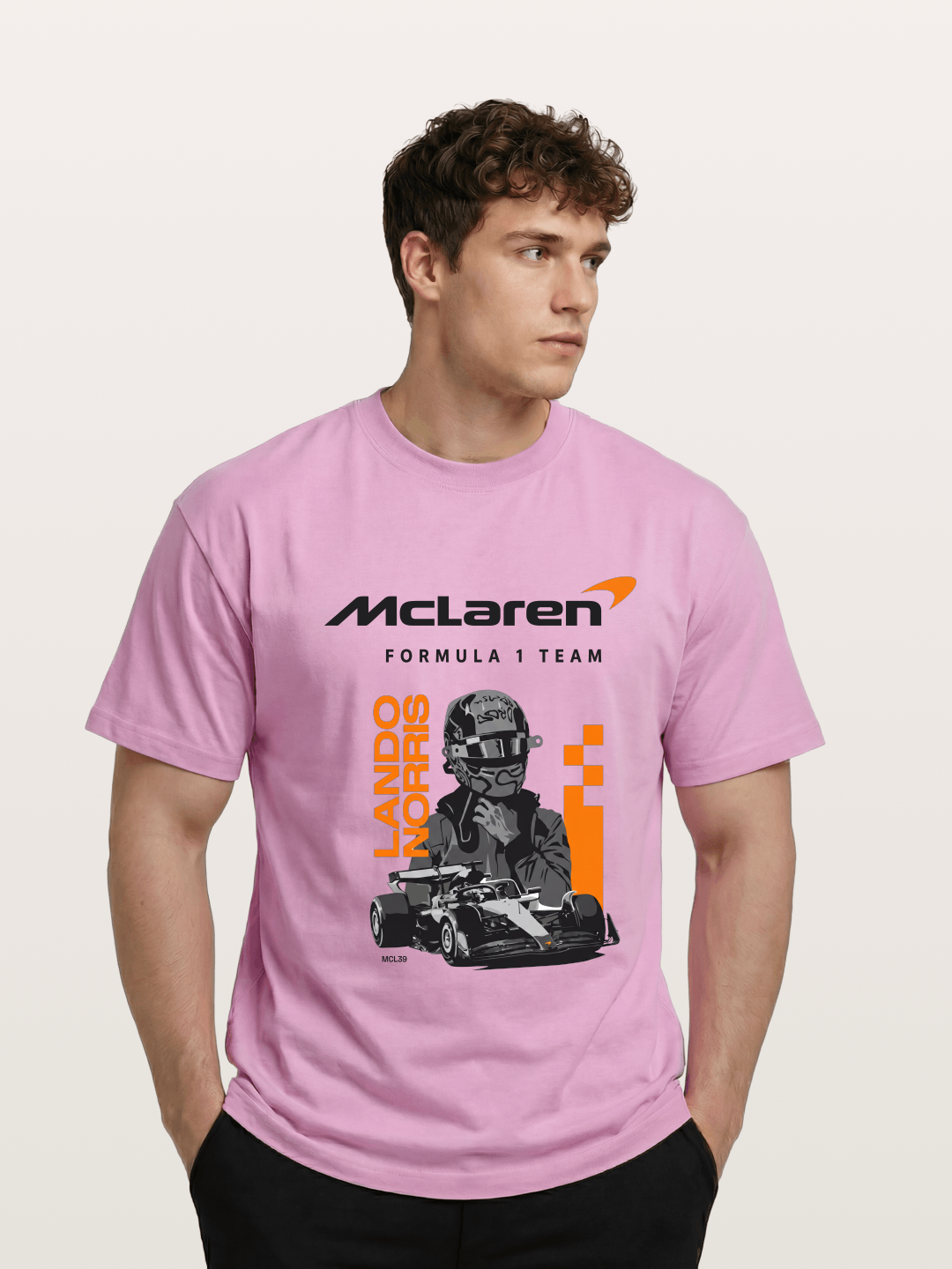 Lando Norris McLaren Portrait Gildan T-shirt