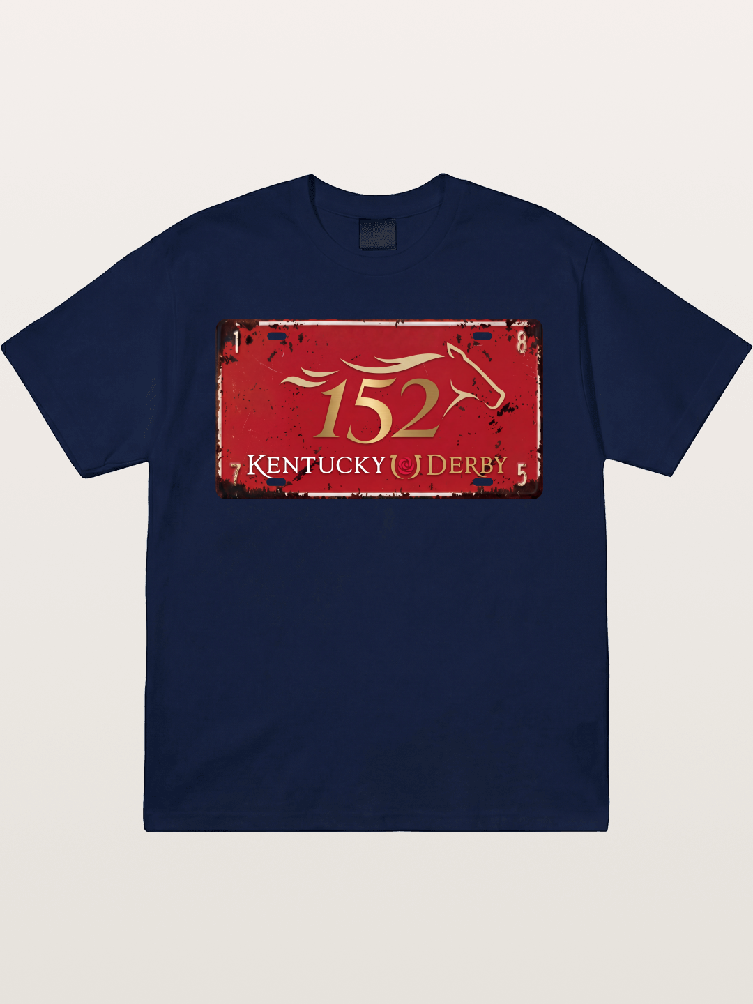 Kentucky Derby 152 License Plate Gildan T-shirt