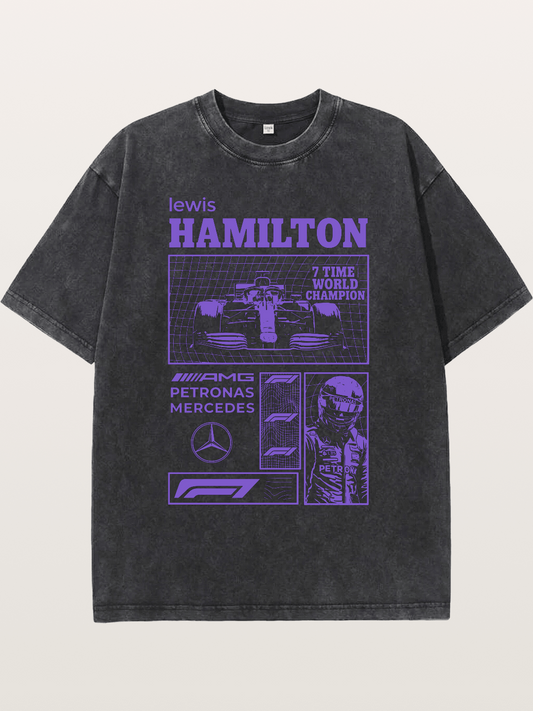 Hamilton 7x World Champion Washed T-shirt