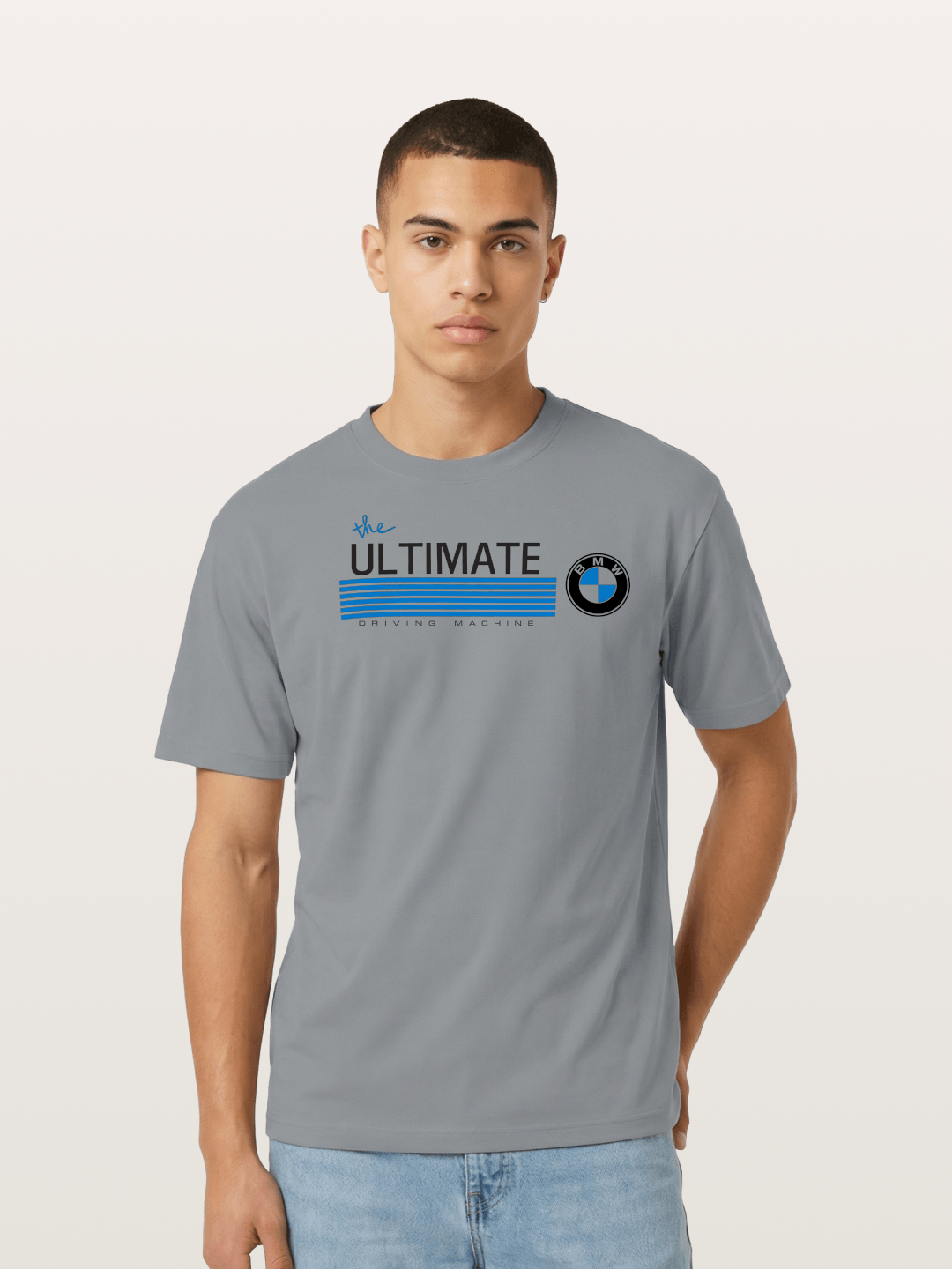 The Ultimate Driving Machine Print Cotton T-shirt