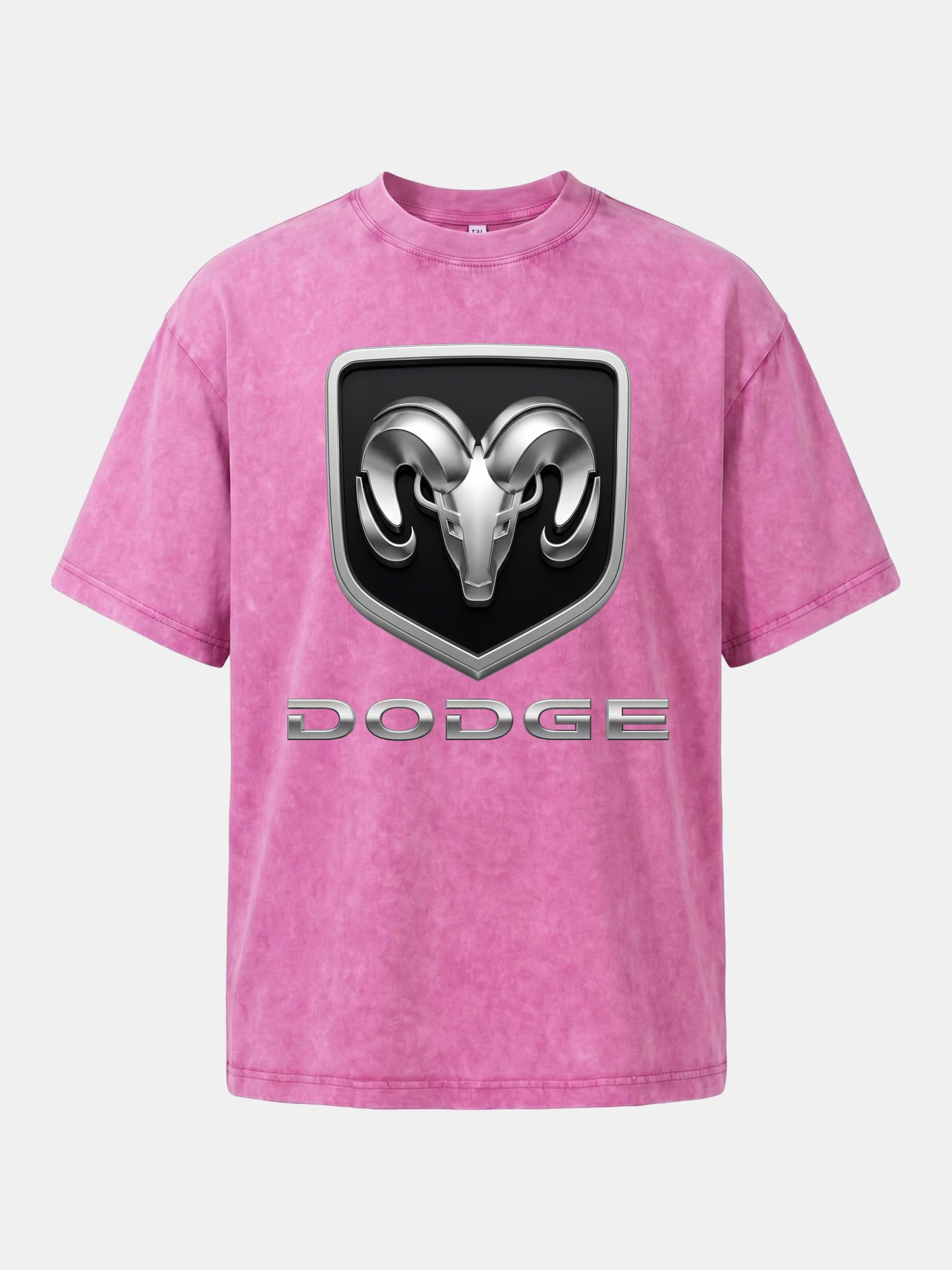 Silver Ram Shield Emblem Washed T-shirt