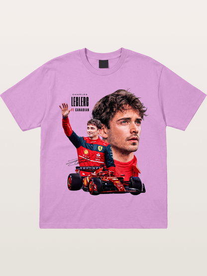 Leclerc Ferrari F1 Collage Art Gildan T-shirt