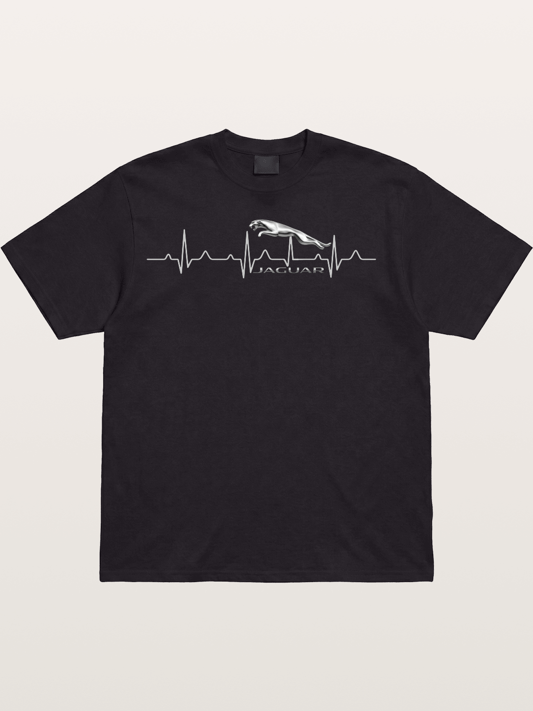 Jaguar Heartbeat Silhouette Cotton T-shirt