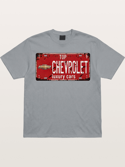 Chevrolet License Plate Gildan T-shirt