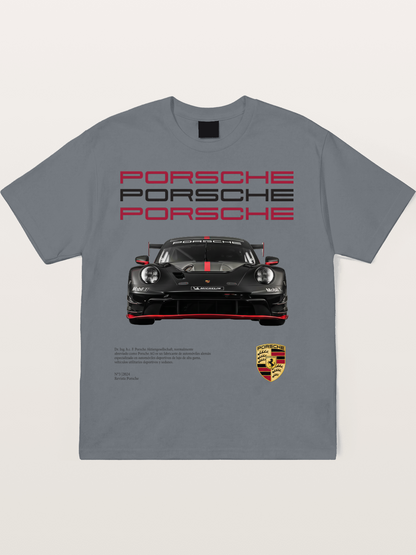 911 Race Car Bold Typography Cotton T-shirt