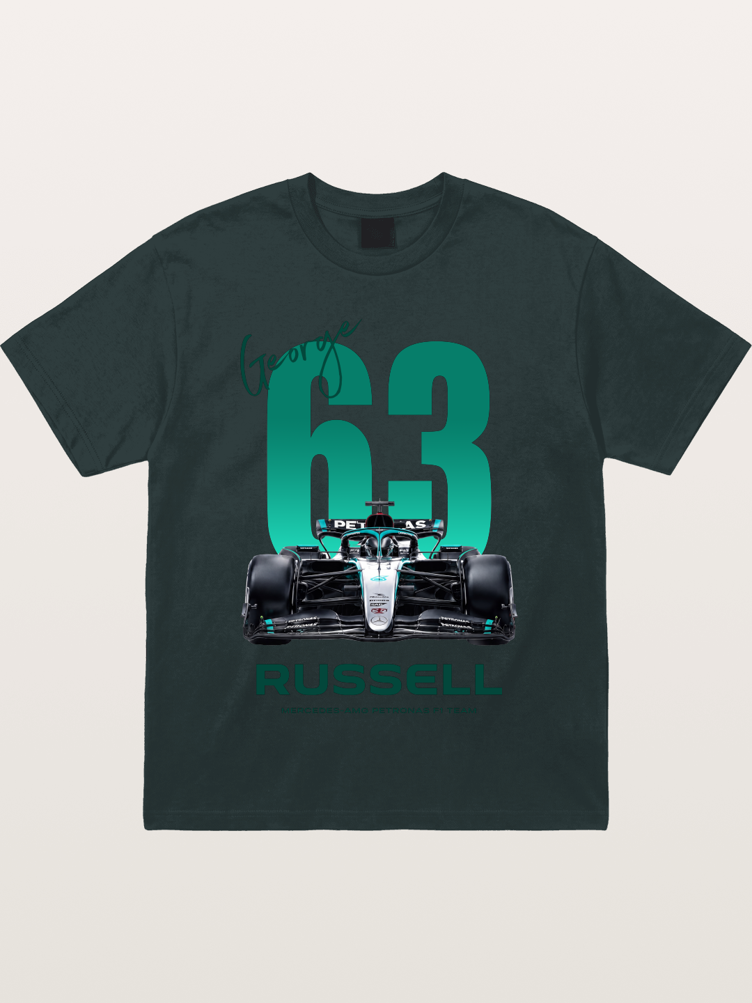 George Russell Mercedes F1 63 Gildan T-shirt