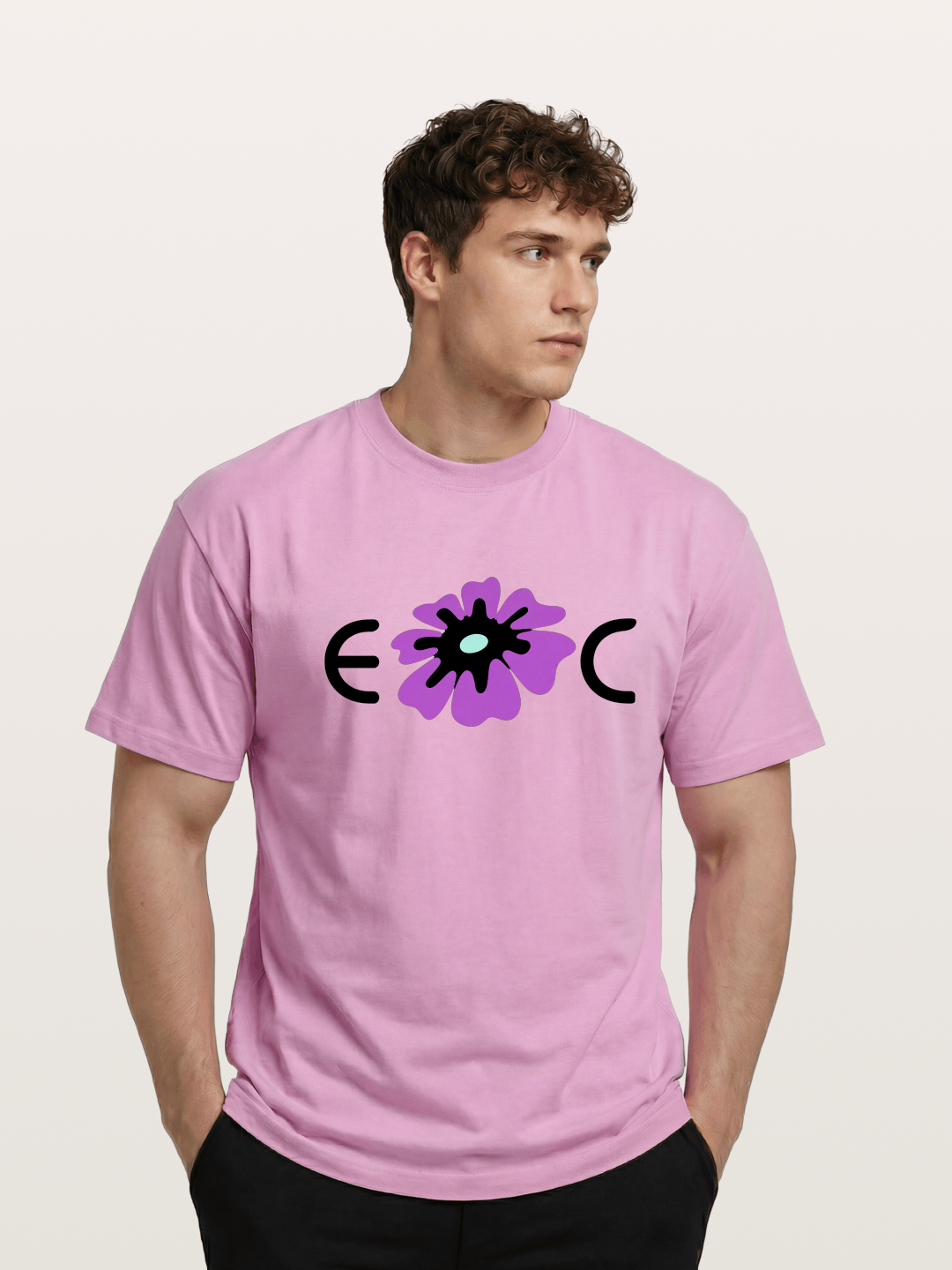 Purple EDC Daisy Silhouette Gildan T-shirt