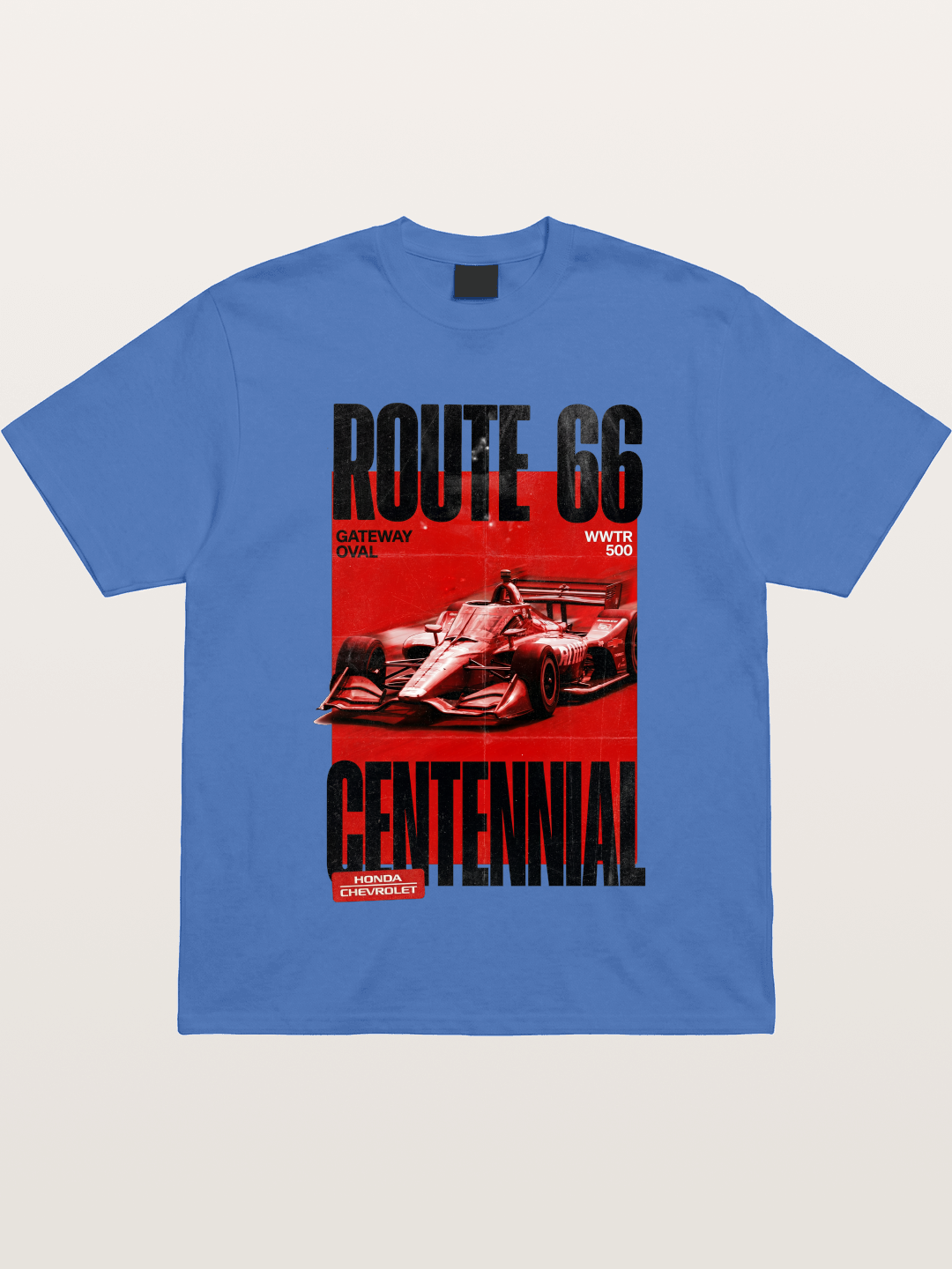 Red Tone Route66 Racing Card Gildan T-shirt