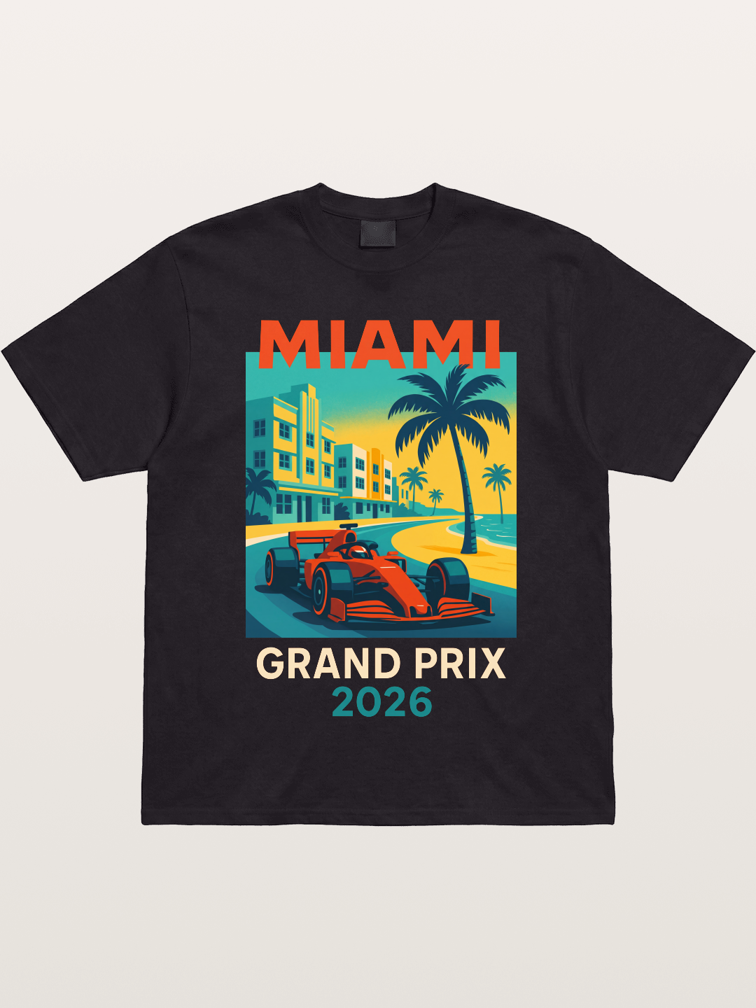 Miami Retro Race Vibes Gildan T-shirt