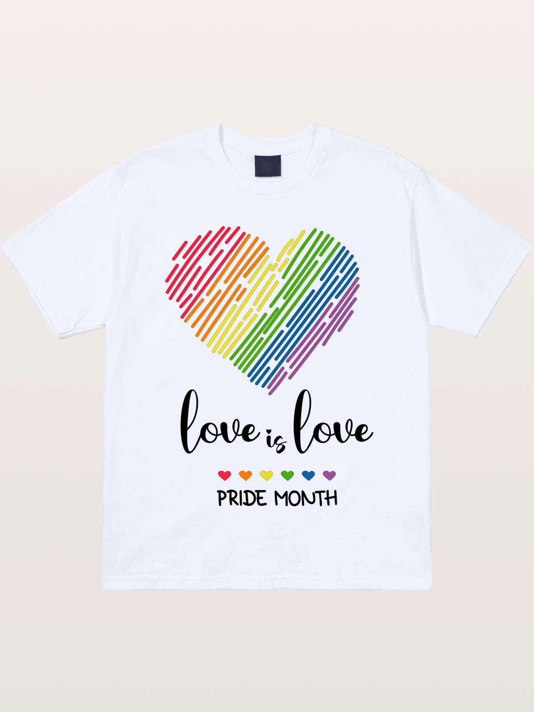 Pride Month Rainbow Heart Gildan T-shirt