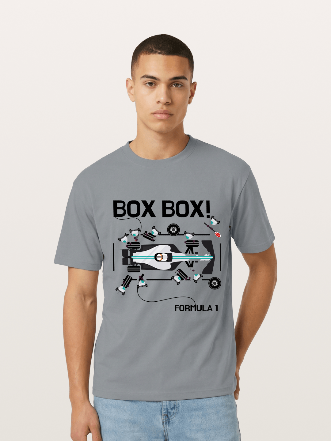 F1 Box Box Pit Stop Graphic Gildan T-shirt