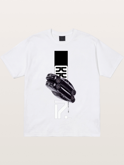 Black Rolls Royce Abstract Art Cotton T-shirt