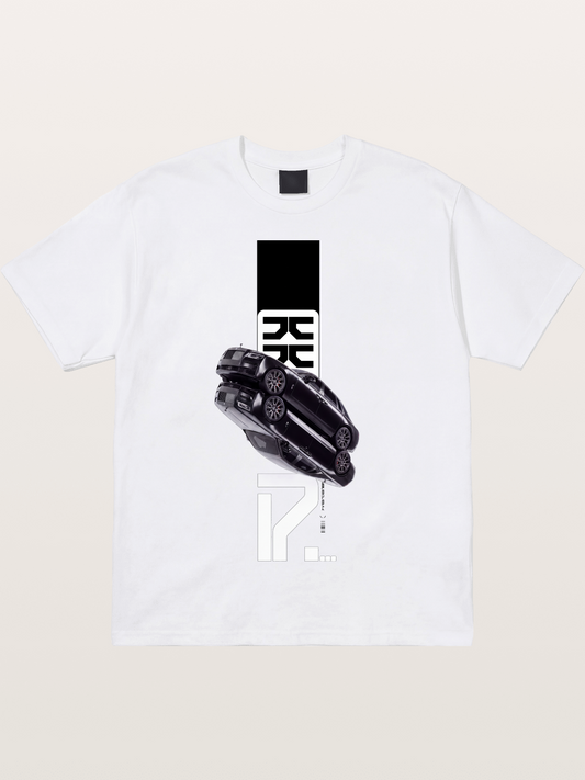 Black Rolls Royce Abstract Art Cotton T-shirt