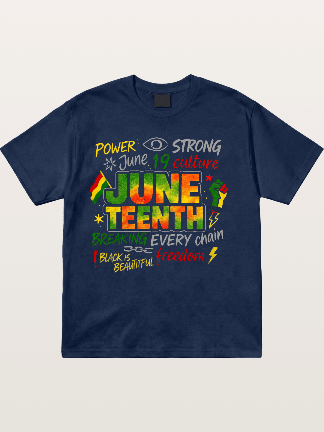 Juneteenth Breaking Every Chain Cotton T-shirt