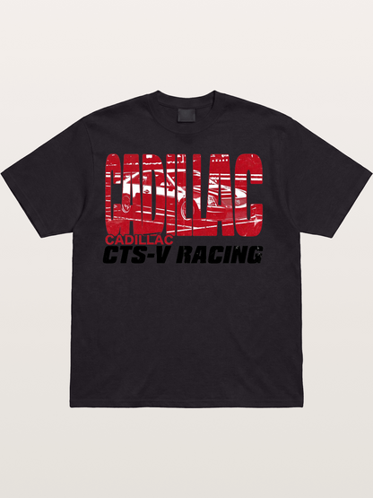 Cadillac CTS-V Racing Typography Cotton T-shirt