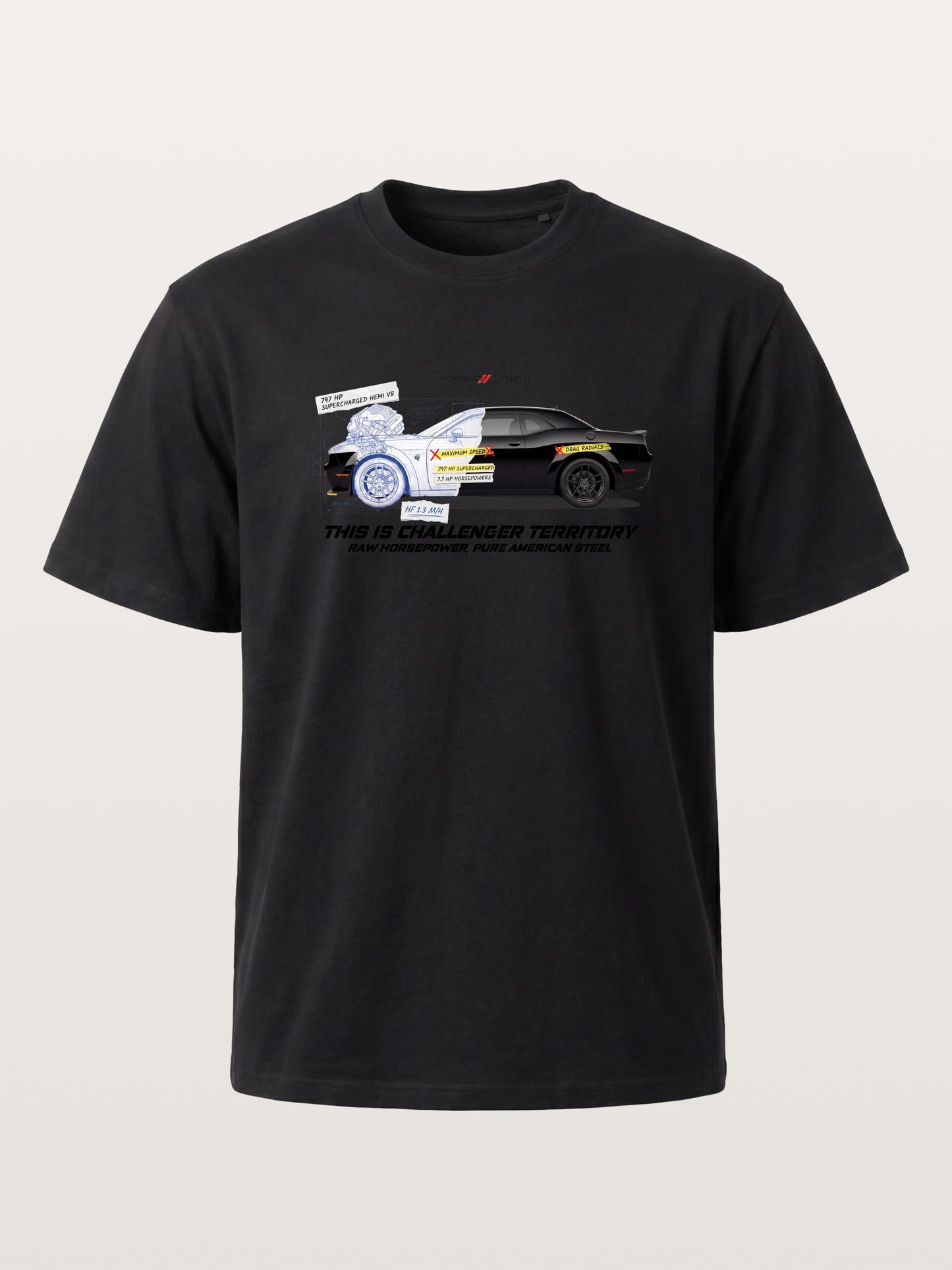 Blueprint Hellcat Spec Poster Gildan T-shirt