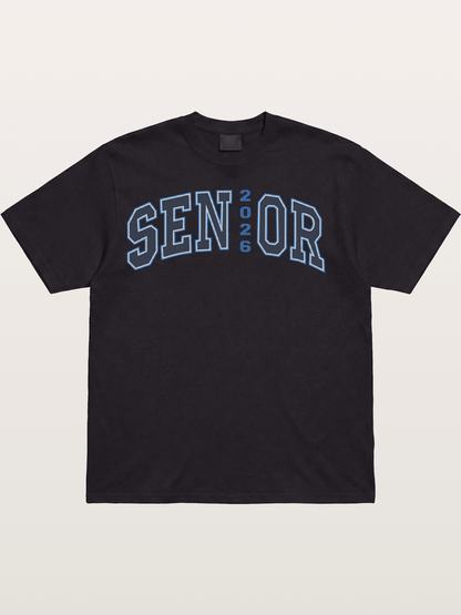 Senior 2026 Varsity Style Text Cotton T-shirt