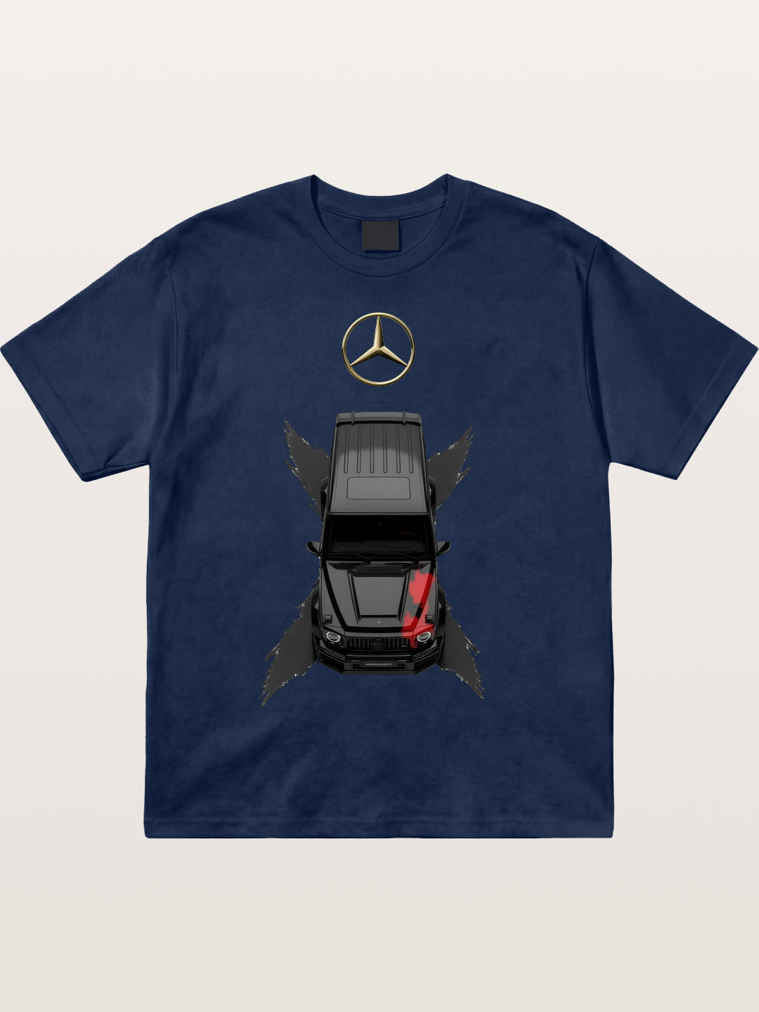 Mercedes Boxy Car Graphic Cotton T-shirt