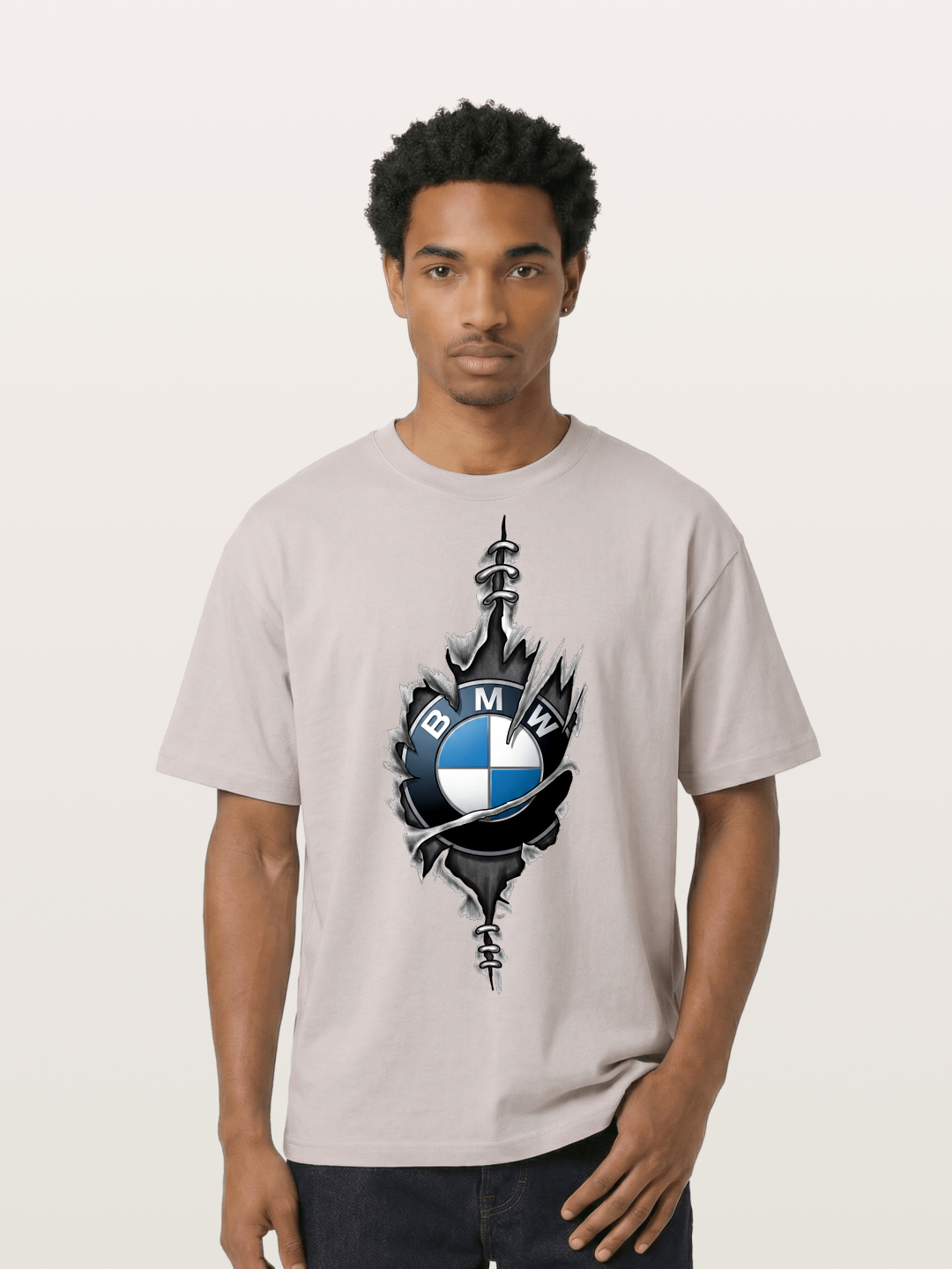 BMW Thorn Wreath Emblem Art Cotton T-shirt