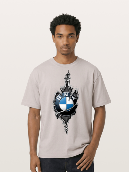 BMW Thorn Wreath Emblem Art Cotton T-shirt