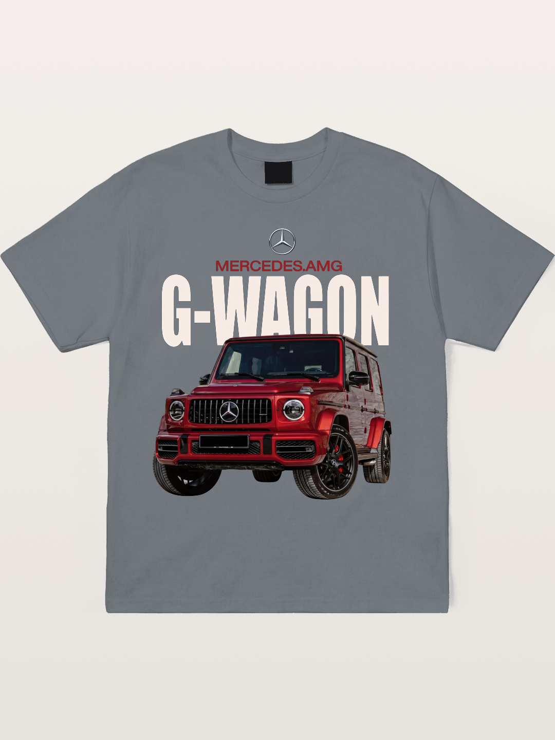 Red Mercedes G-Wagon Off-Road Cotton T-shirt