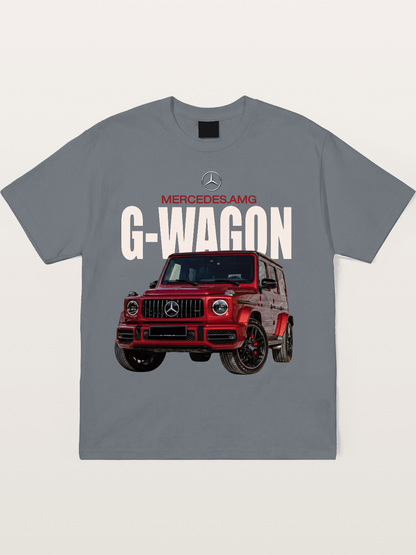 Red Mercedes G-Wagon Off-Road Cotton T-shirt