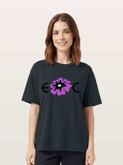 Purple EDC Daisy Silhouette Gildan T-shirt