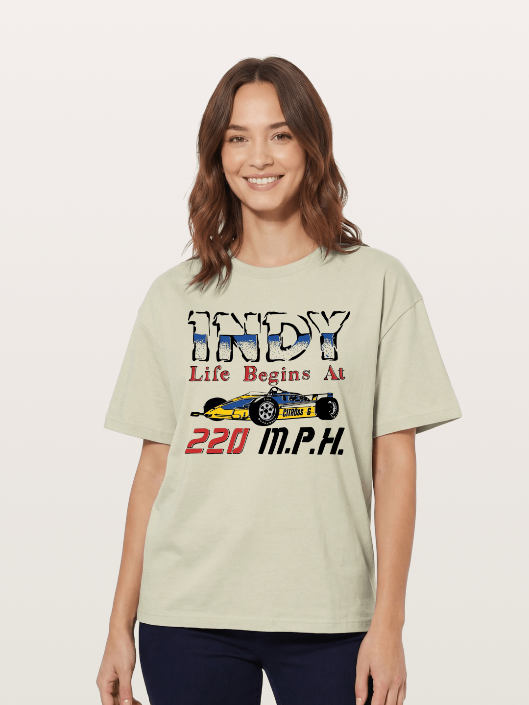 Indy 220 MPH Cotton T-shirt
