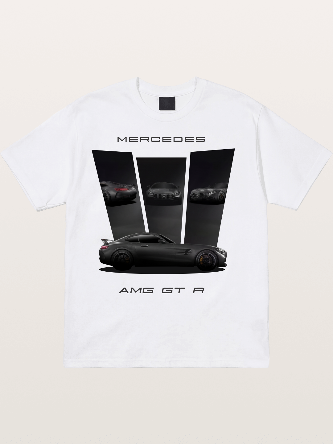 GT R Black Cotton T-shirt