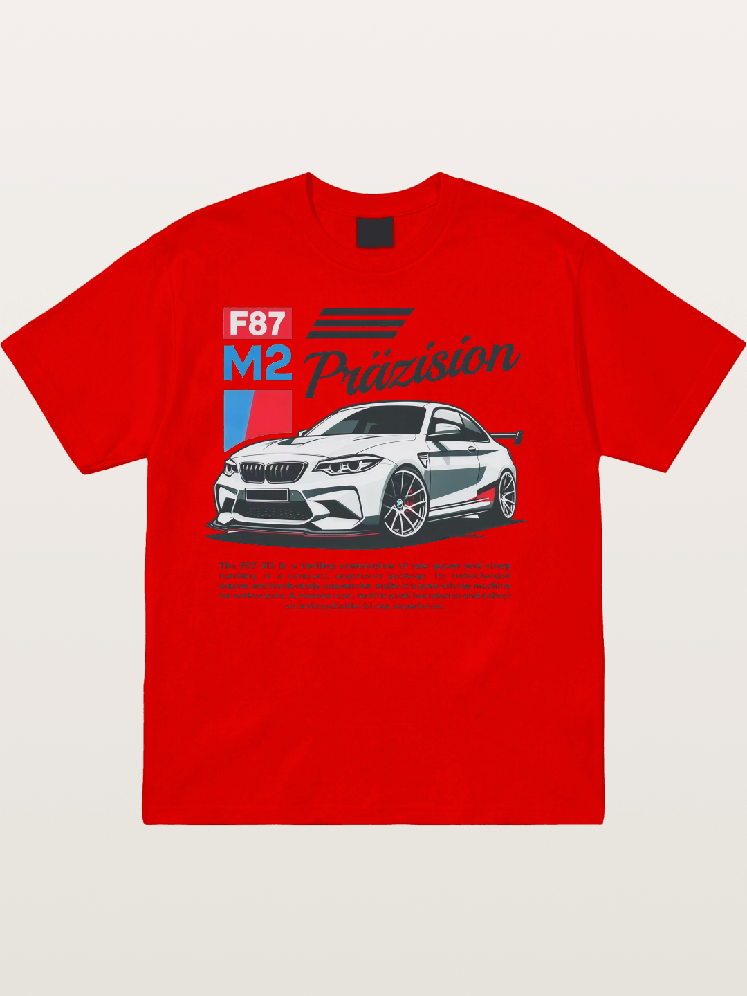 BMW F87 M2 Car Print Cotton T-shirt