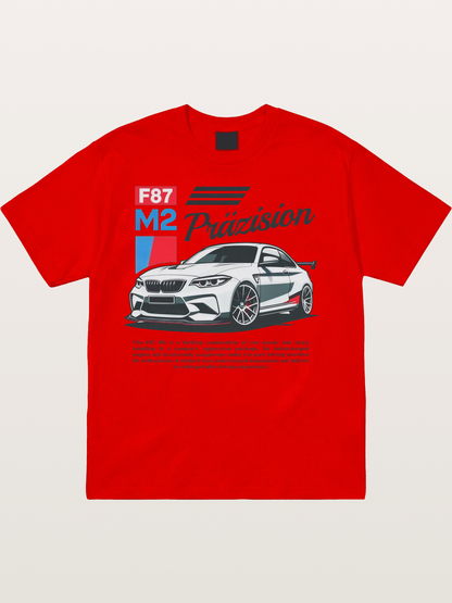 BMW F87 M2 Car Print Cotton T-shirt