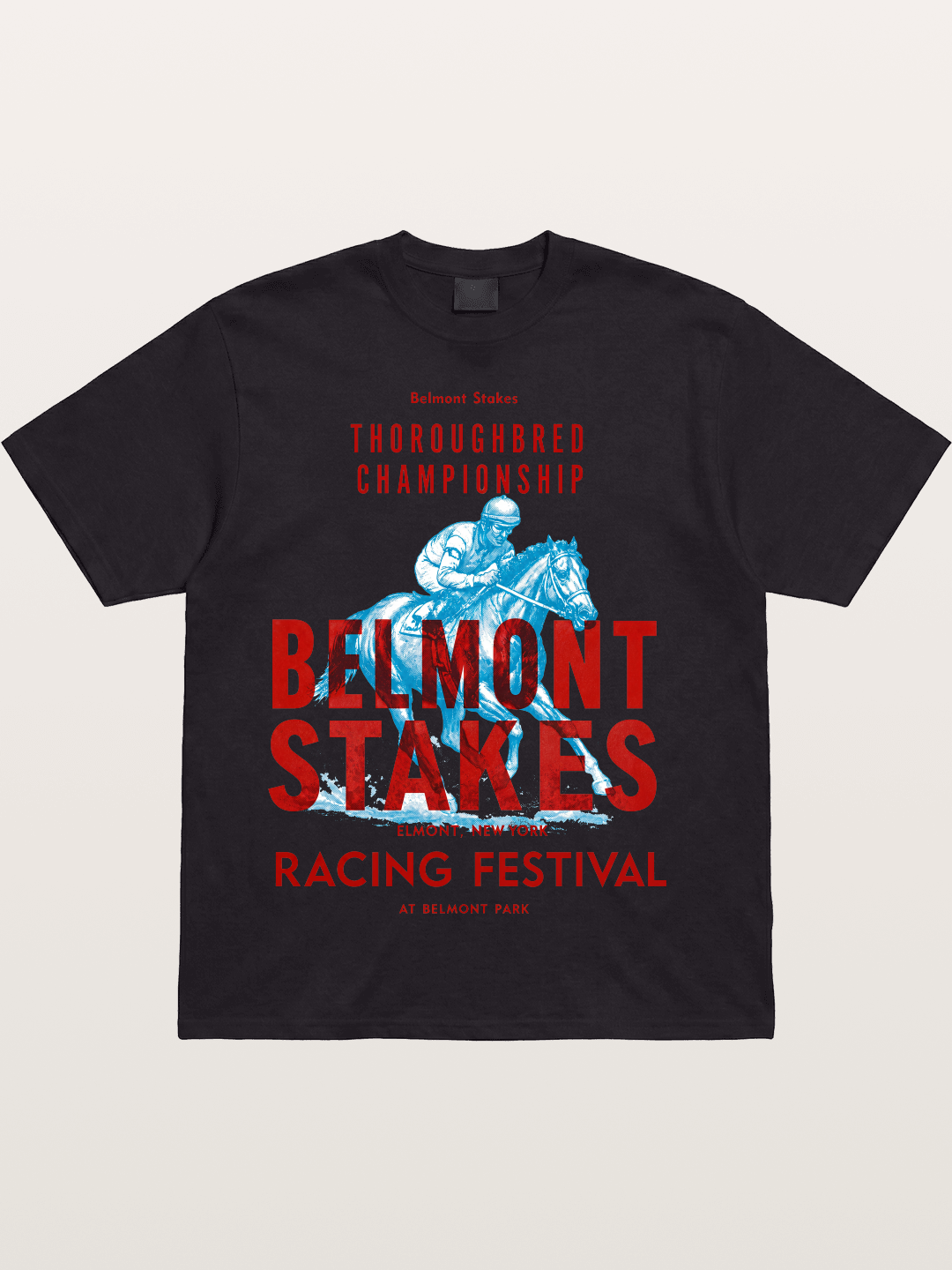 Belmont Stakes Racing Festival Art Cotton T-shirt