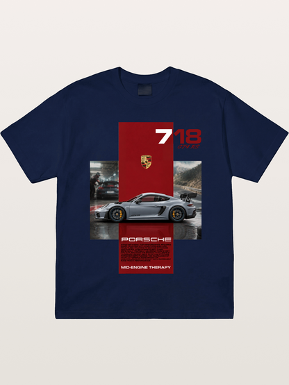 Porsche 718 GT4 RS Mid-Engine Therapy Gildan T-shirt