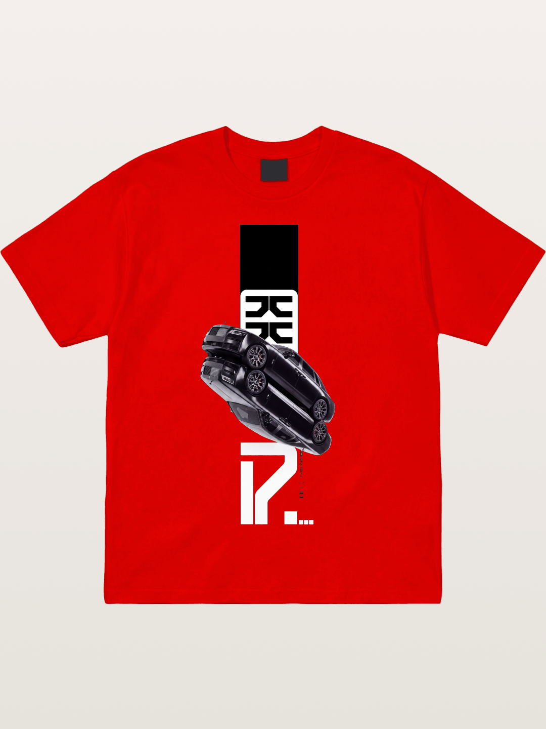 Black Rolls Royce Abstract Art Cotton T-shirt